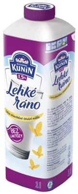 Mlékárna Kunín Lehké ráno mléko bez laktózy 1,5%
