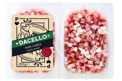 Dacello Šunkové kostky 2×125 g