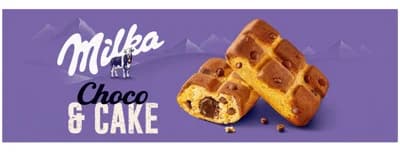 Milka jemné pečivo Cake & Choc čokoládová náplň