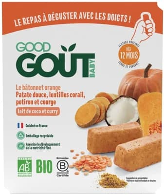 Good Gout BIO BLW tyčinky z červené čočky a dýně