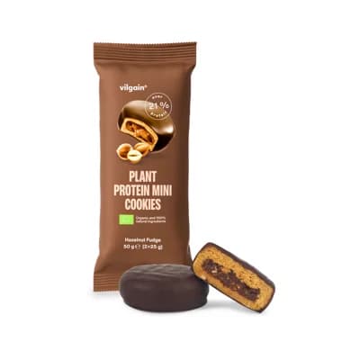 Vilgain Plant Protein Mini Cookies BIO – Lískooříškový fondán (2 x )