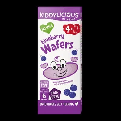 Kiddylicious oplatky borůvkové mini 4x4g