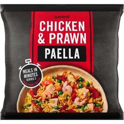 Iceland Paella s kuřecím masem a krevetami