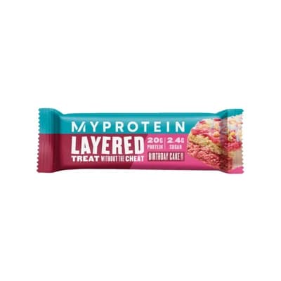 Myprotein 6 Layer Bar (Layered Protein Bar) – birthday cake
