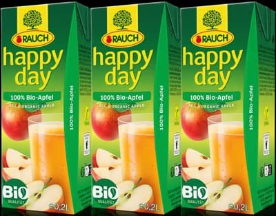 Rauch BIO Happy Day 100% jablko 3×0,2 l