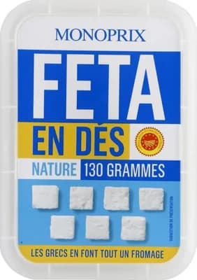 Monoprix Přírodní Feta sýr, kostky