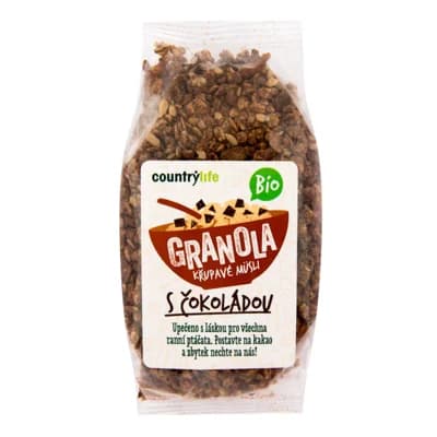 BIO COUNTRY LIFE Granola Křupavé ovesné müsli čokoláda