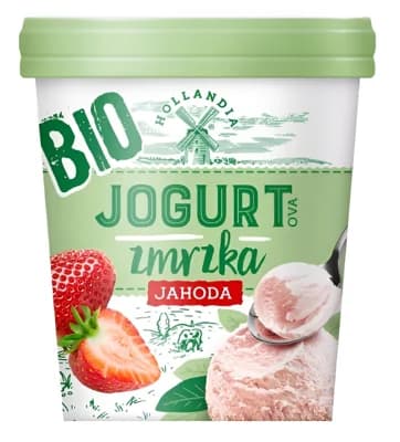Hollandia BIO Jogurtová zmrzka jahoda
