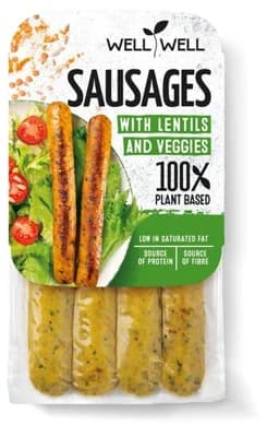 Well Well Zeleninové sausages