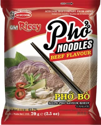 Acecook Instantní rýžové nudle s hovězím masem