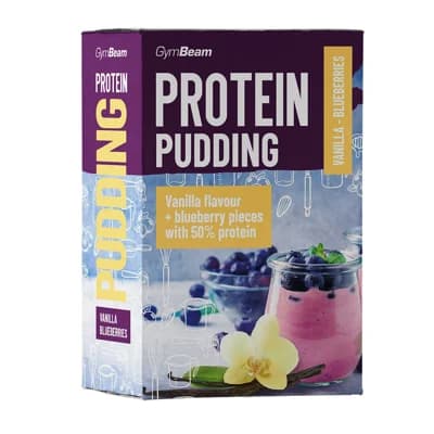 GymBeam Proteinový puding vanilka borůvky