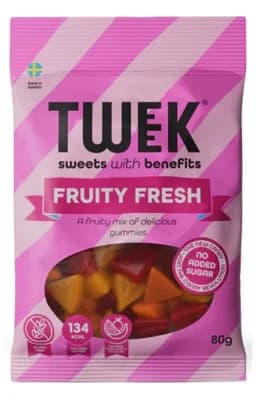 TWEEK FRUITY FRESH Ovocné želé bonbony bez přidaného cukru