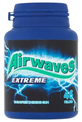 Wrigley's Airwaves Extreme Žvýkačky bez cukru s příchutí mentolu a eukalyptu dóza