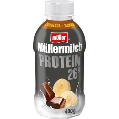 Müllermilch Protein mléčný nápoj čokoláda-banán chlaz.