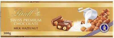 Lindt Čokoláda Gold Tablet Švýcarská Mléčná s lískovými oříšky