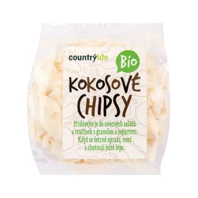Country Life Kokosové chipsy BIO