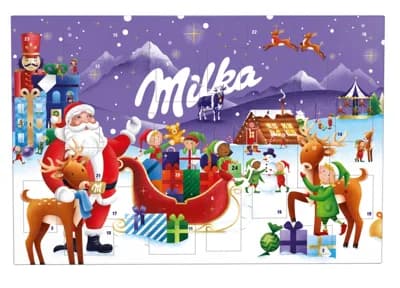 Milka Adventní kalendář, mléčná čokoláda