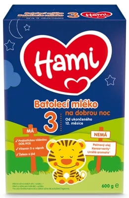Hami Batolecí mléko 3 Na dobrou noc, 12m+