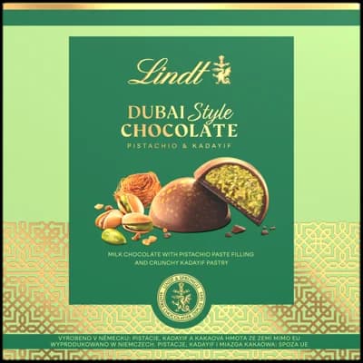 Lindt Dubajské pralinky, bonboniéra, mléčná čokoláda