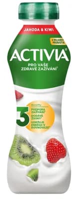 Activia Probiotický jogurtový nápoj jahoda a kiwi