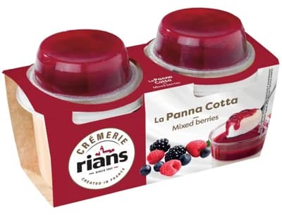 Rians La Panna Cotta Red Fruit 2×120 g