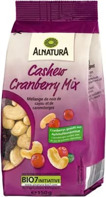 Alnatura BIO Směs kešu ořechů a brusinek
