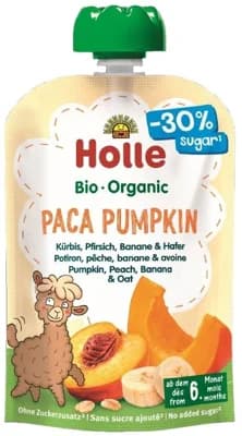 Holle BIO Paca pumpkin kapsička dýně, broskev, banán a oves bez lepku