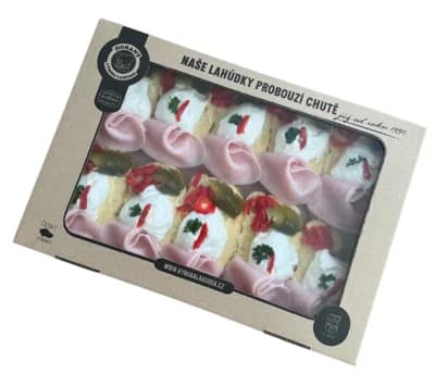 Dorant Box chlebíčků se šunkou a vejcem, 10x90g