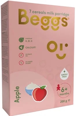 Beggs Mléčná sedmizrnná kaše jablečná