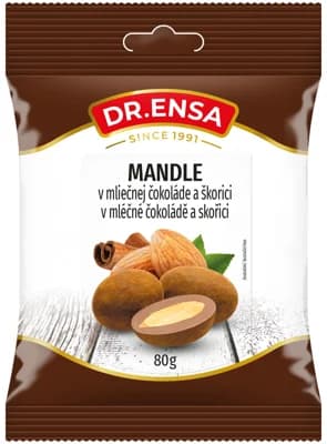 Dr.Ensa Mandle v mléčné čokoládě a skořici