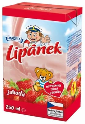 Madeta Lipánek mléko jahodové 1,3 %
