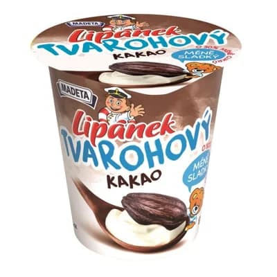 Madeta Lipánek tvarohový kakao se sníženým obsahem cukru