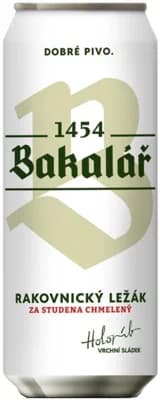 Bakalář Ležák za studena chmelený plech