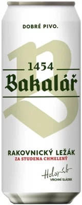 Bakalář Ležák za studena chmelený plech
