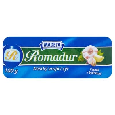 Madeta Romadur sýr s česnekem a bylinkami 10x100g