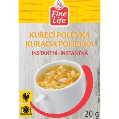 Fine Life Polévka instantní kuřecí 8 x