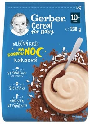 Gerber Cereal mléčná kaše kakaová  Dobrou noc