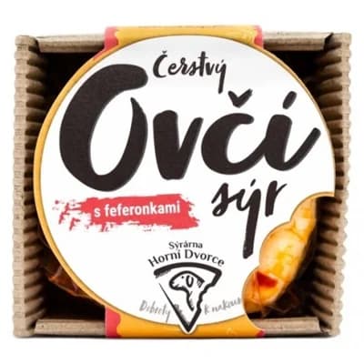 Čerstvý ovčí sýr feferonky
