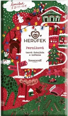Herufek BIO Tmavá čokoláda s perníkovým kořením Sonnentor 70%