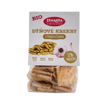 Zemanka Bio krekry s dýňovým semínkem a česnekem