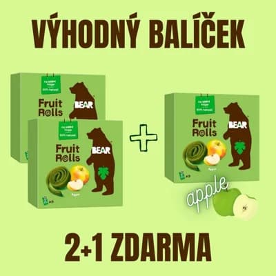 YOYO Bear Apple Jablko 5 x 2+1 ZDARMA
