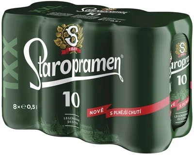 Staropramen 10 plech 8×0,5l