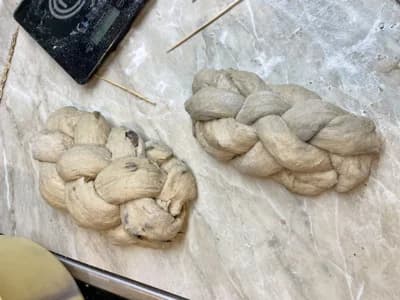 Vánočka z kynutého těsta - domácí