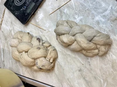 Vánočka z kynutého těsta - domácí