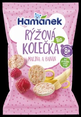 Hamánek Rýžová kolečka, Malina & Banán
