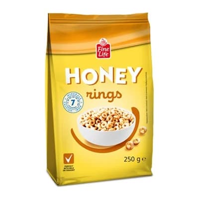 Fine Life Honey rings 6 x