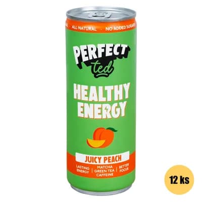 Healthy Matcha Energy Drink broskev 12x250ml