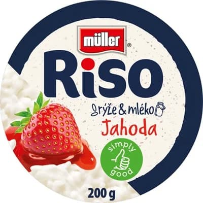 Müller Riso Mléčná Rýže Ovocný mix (jahoda višeň) chlaz. 12 x
