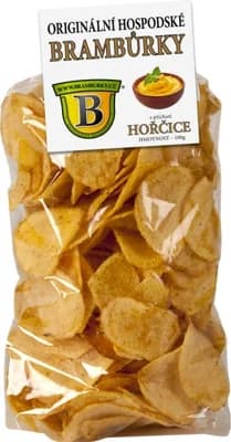 Originální hospodské brambůrky hořčice