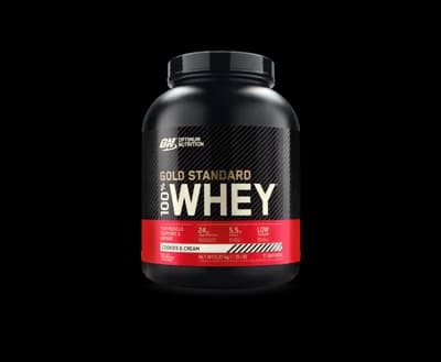 Optimum Nutrition 100% Whey Gold Standard cookies & krém